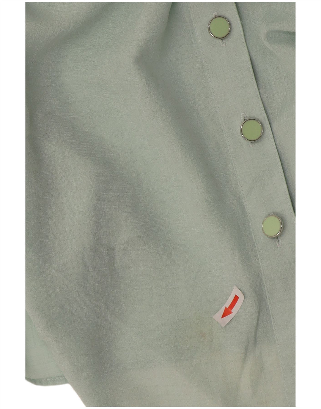 Marks & Spencer Camisa de manga corta para mujer UK 20 2XL Verde Poliéster