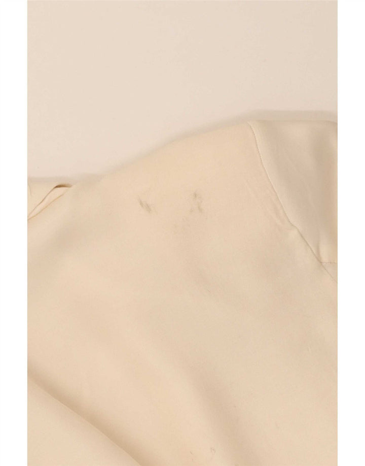 Zara Mujer Abrigo UK 6 XS Off White Viscosa