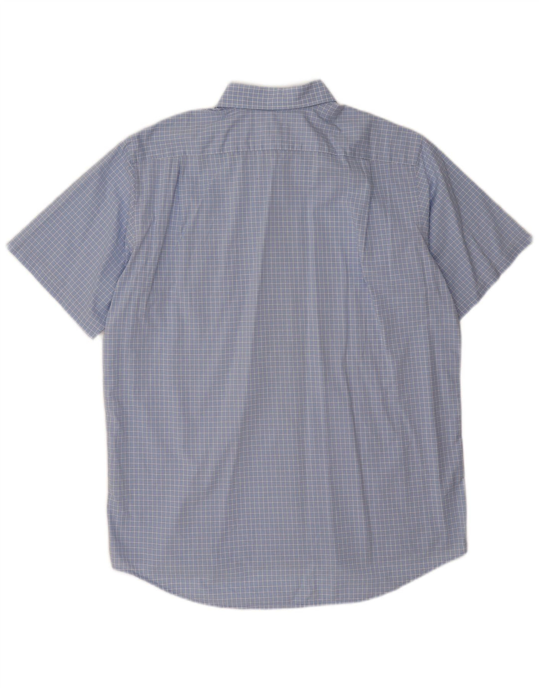 Camisa Lacoste Hombre Manga Corta Talla 43 XL Cuadros Azul