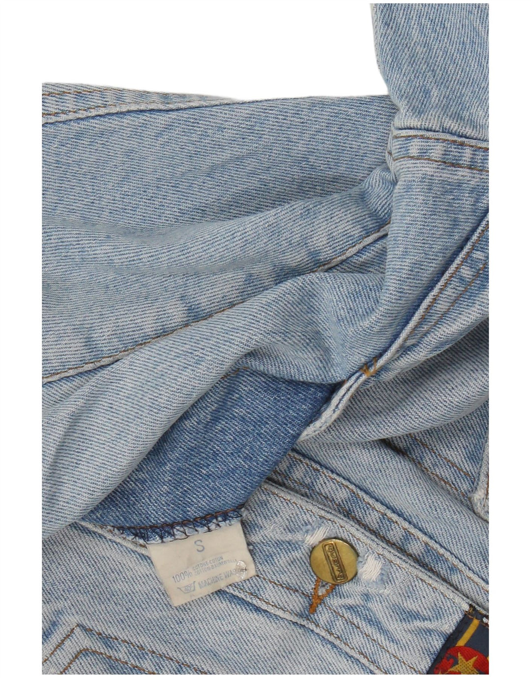 QUARRY Chaqueta vaquera extragrande para mujer UK 10 Small Blue Cotton