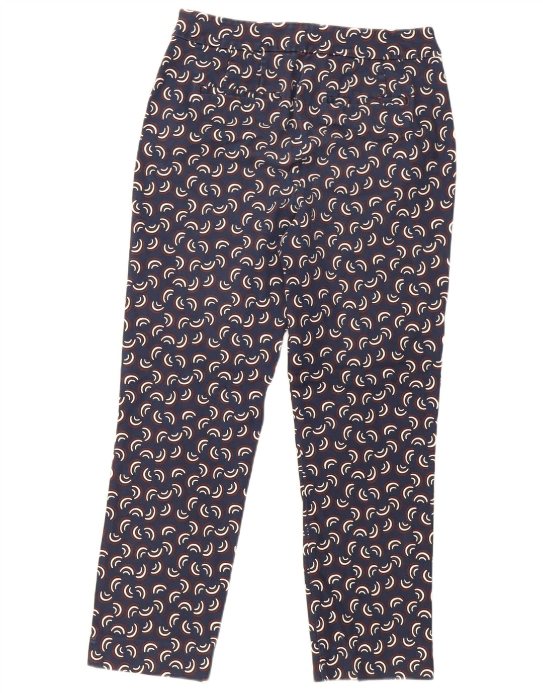 Boden Pantalones chinos con estampado abstracto para mujer UK 40 Medium W30 L27 Azul marino
