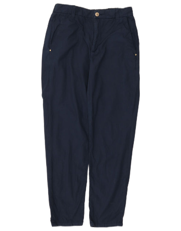 Guess Pantalón Chino Cónico De Talle Alto W26 L26 Azul Marino