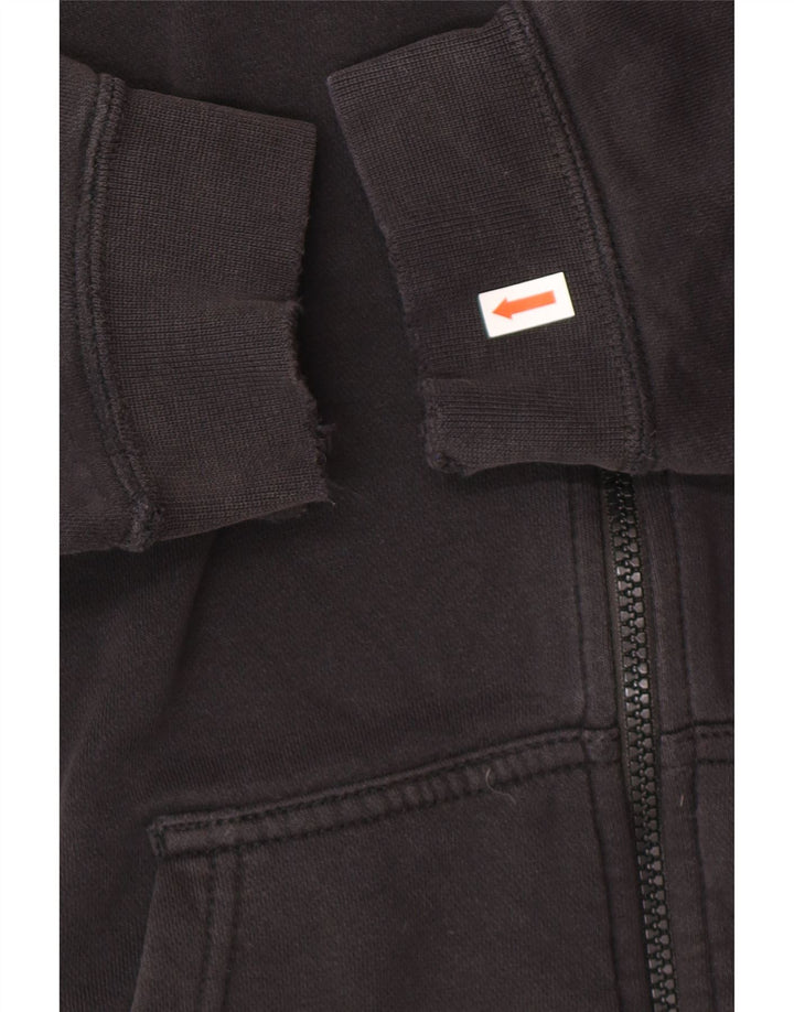 Nike - Sudadera con capucha y cremallera para hombre, talla pequeña, algodón negro