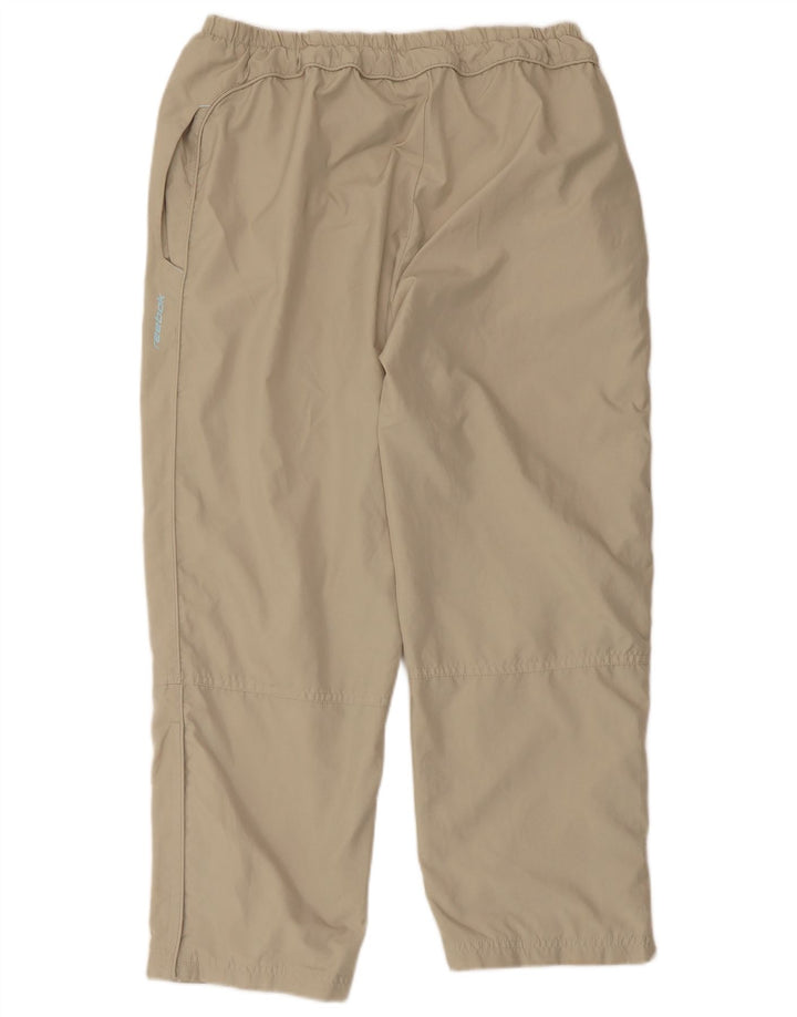 Reebok Pantalones de Chándal para Mujer ES 40 XL Beige Poliéster