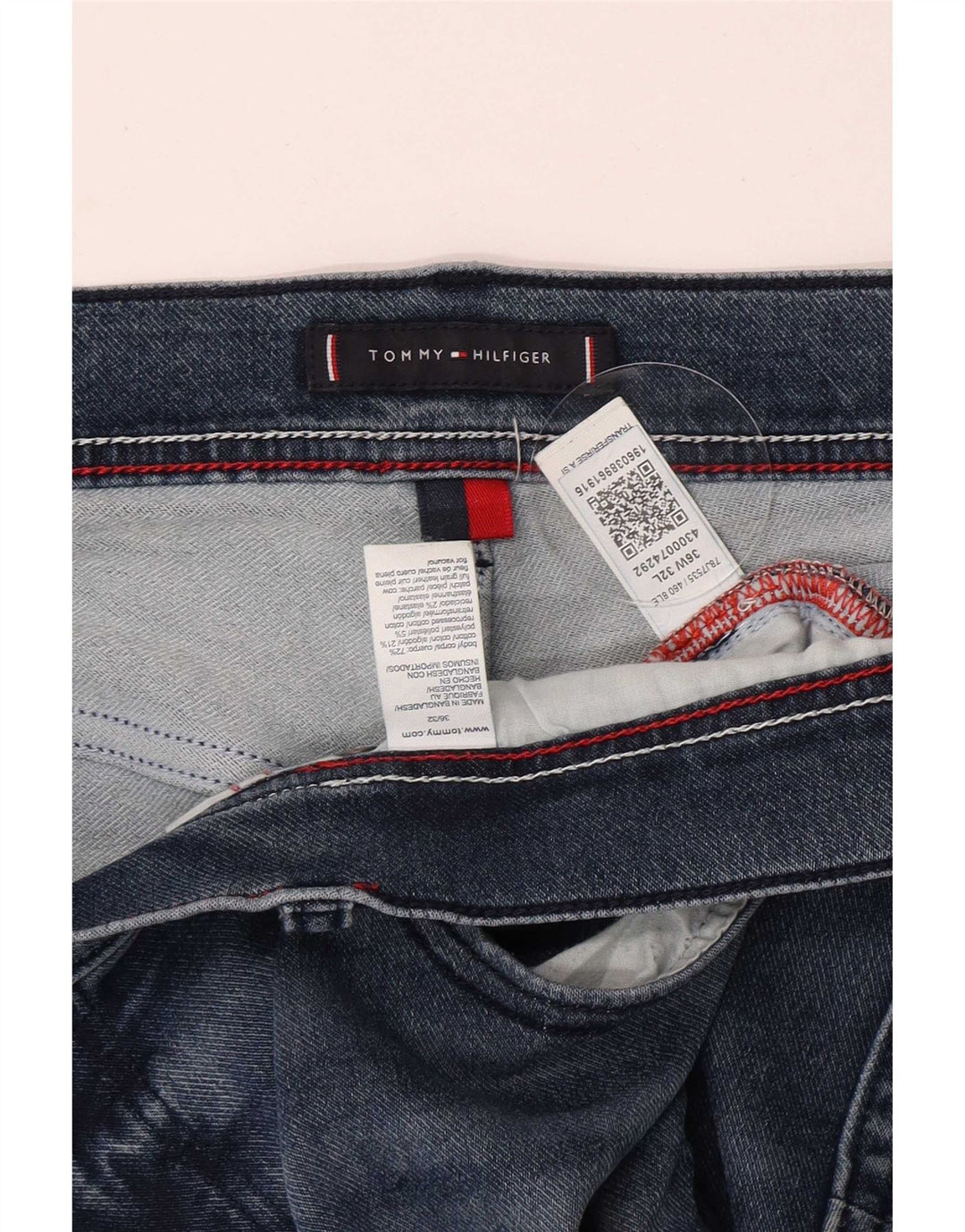 Tommy Hilfiger Vaqueros ajustados para hombre W36 L32 Algodón azul