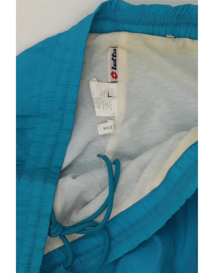 Pantalones De Chándal Lotto Hombre Joggers Large Azul Poliéster