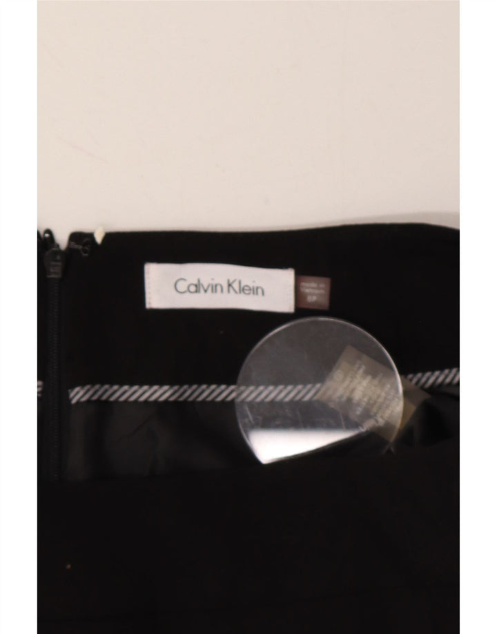 CALVIN KLEIN Womens Straight Skirt US 8 Medium W30  Black Polyester Vintage Calvin Klein and Second-Hand Calvin Klein from Messina Hembry 