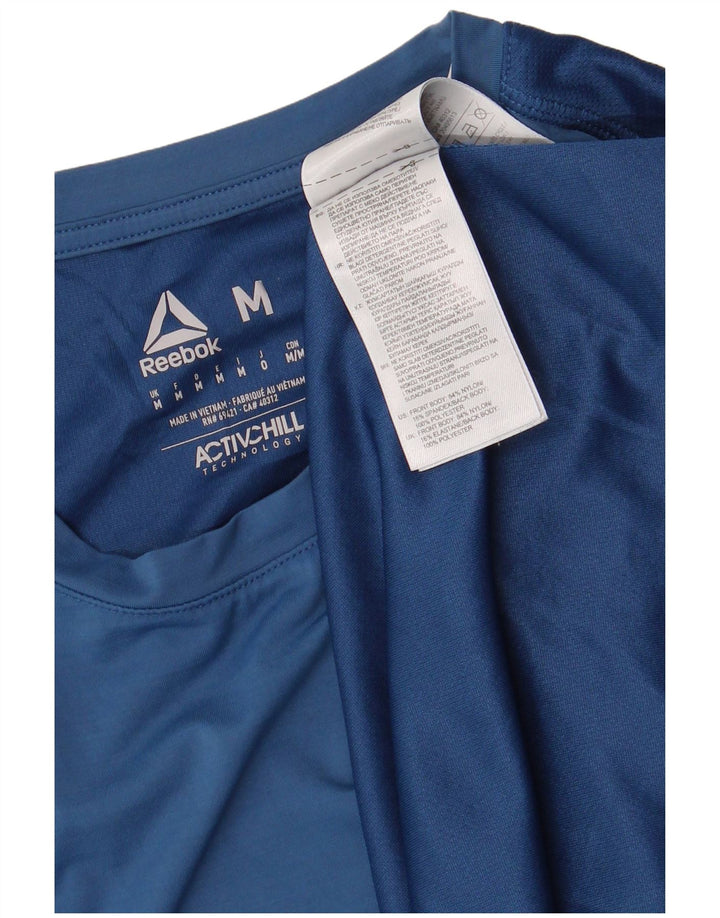 Camiseta Reebok Hombre Top Medium Azul Nylon