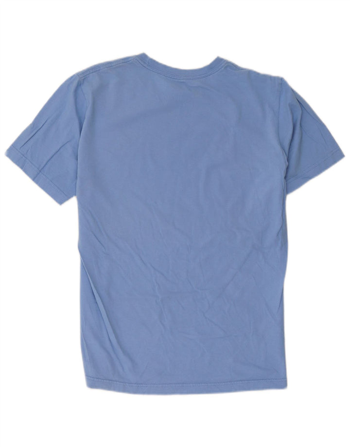 Nike Camiseta de corte regular con gráfico para hombre, parte superior de algodón azul medio