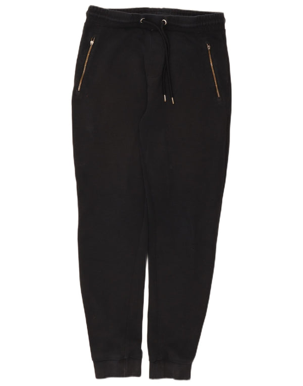 Marks & Spencer Pantalones de chándal para Mujer Joggers UK 10 Small Black Cotton
