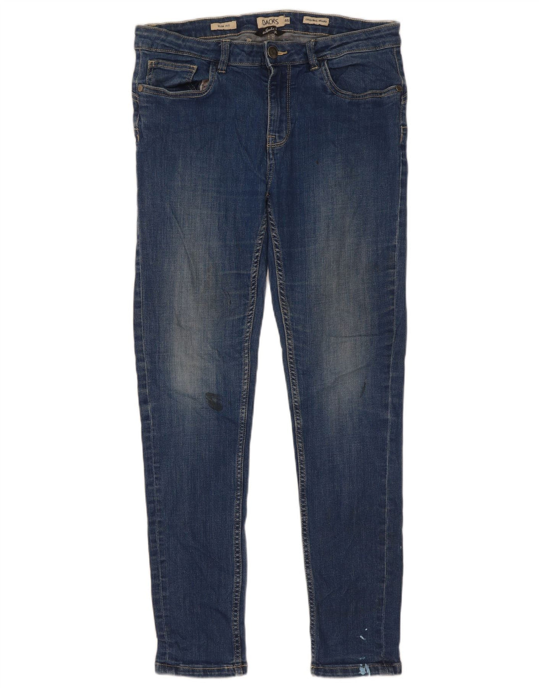Dack's Jeans ajustados para hombre IT 46 Small W30 L29 Azul