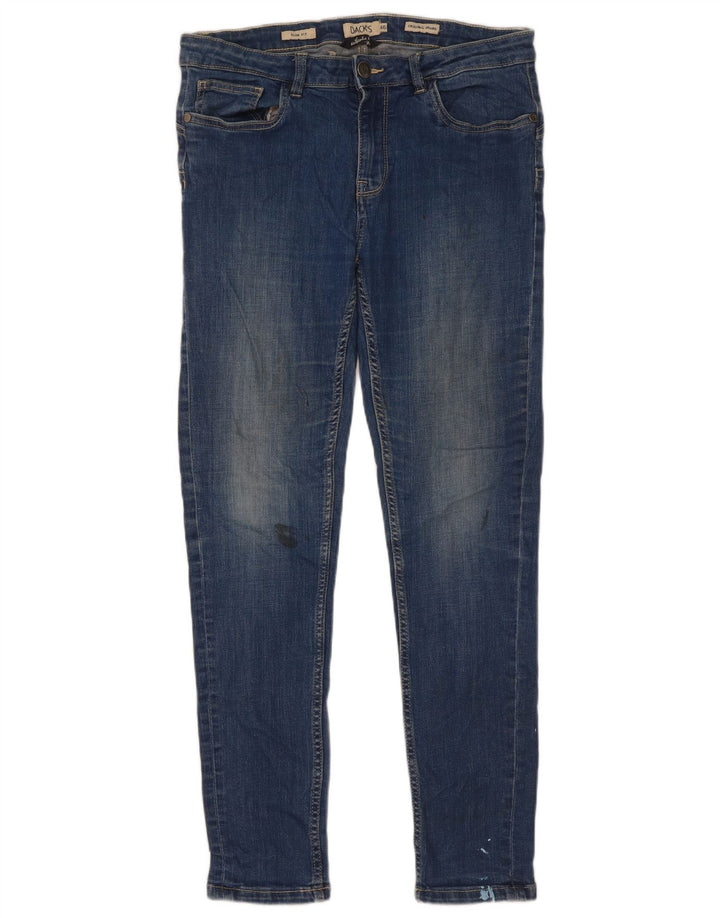 Dack's Jeans ajustados para hombre IT 46 Small W30 L29 Azul