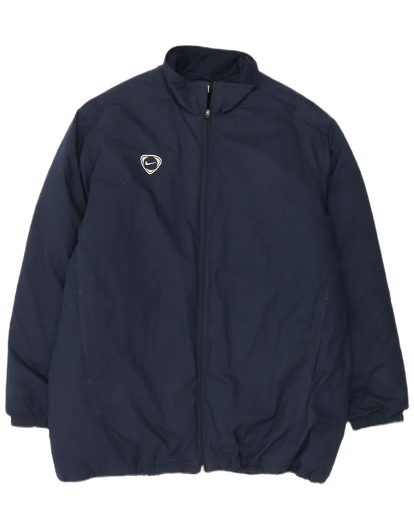 Nike Chaqueta cortavientos para hombre UK 45/47 XL Azul marino Poliéster