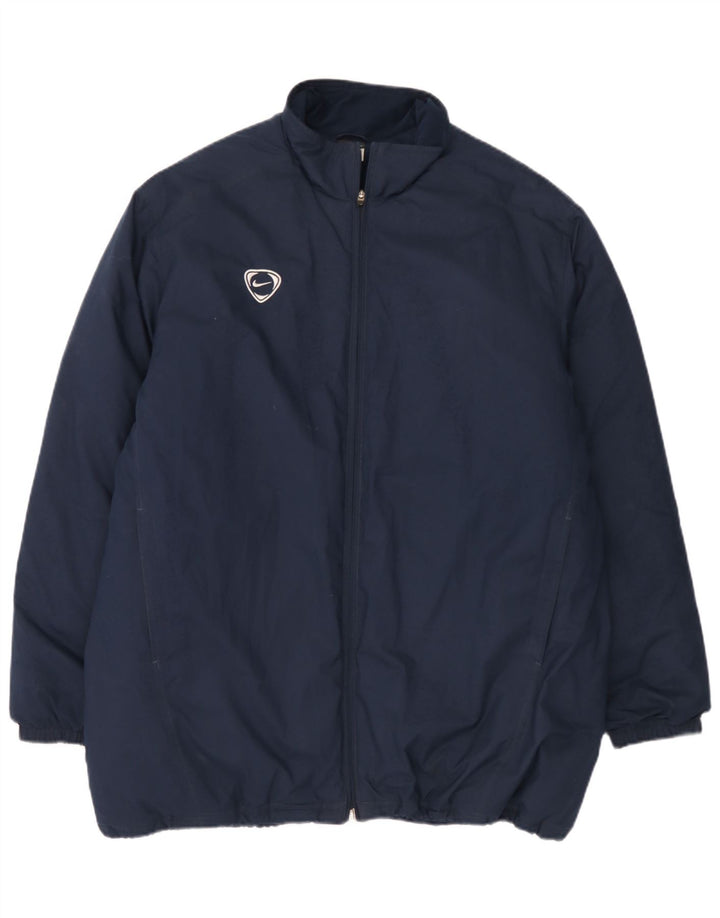 Nike Chaqueta cortavientos para hombre UK 45/47 XL Azul marino Poliéster