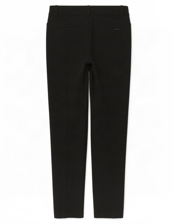 Marks & Spencer Pantalones informales ajustados para mujer UK 12 Medium W30 L28 Gris
