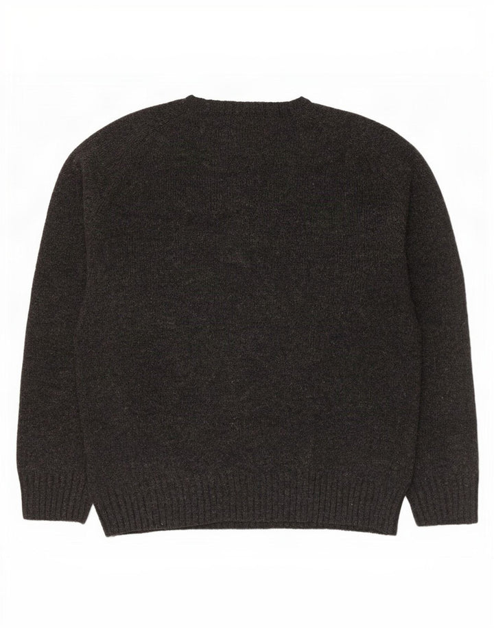 Jersey Kappa Hombre con Cuello Redondo y Lana Gris Grande
