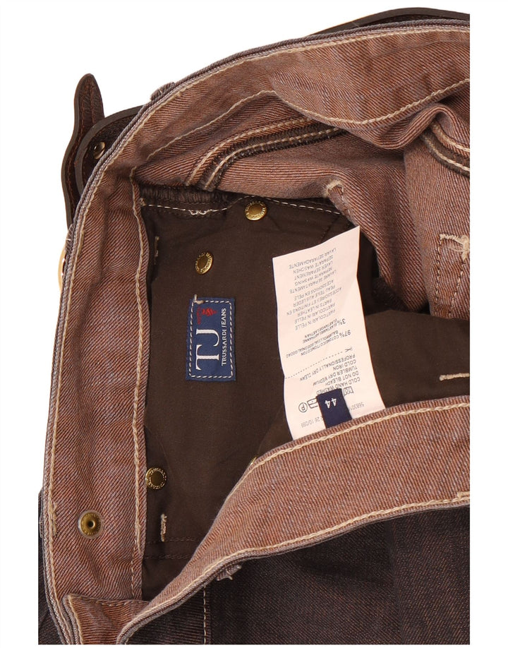Falda Vaquera Mujer Trussardi IT 44 Medium W32 Marrón Algodón