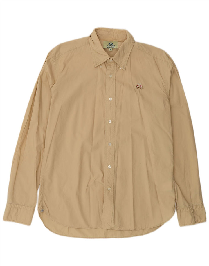 LA MARTINA Camisa Hombre Algodón Beige Medio