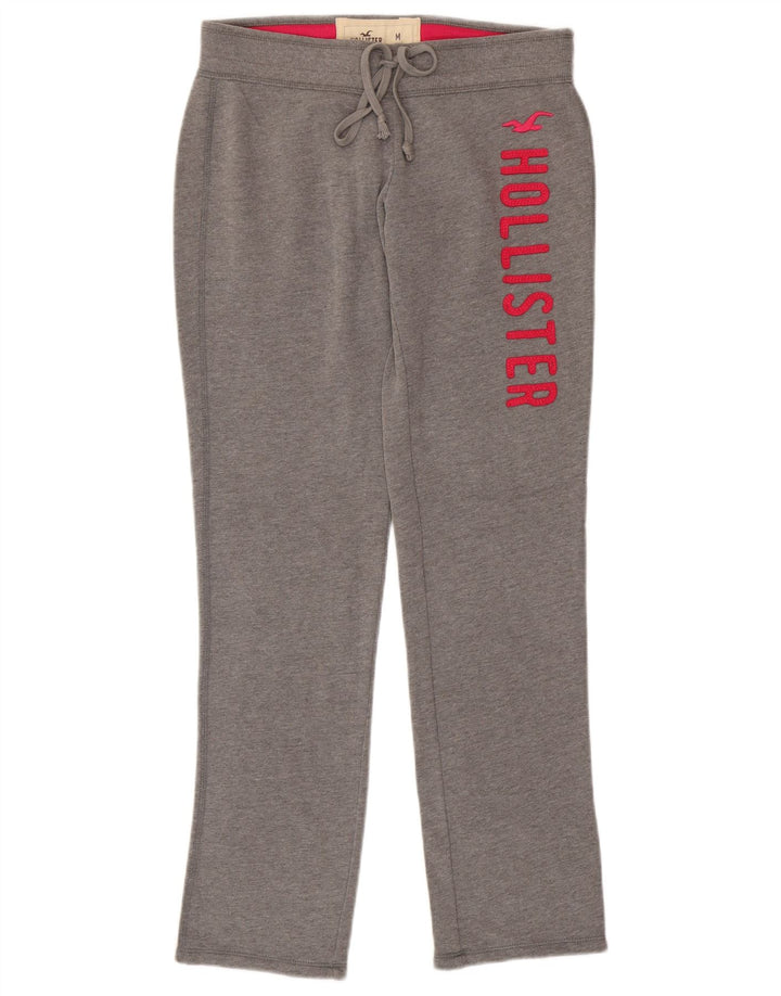 HOLLISTER Pantalones de chándal gráficos para mujer UK 44 Algodón gris medio