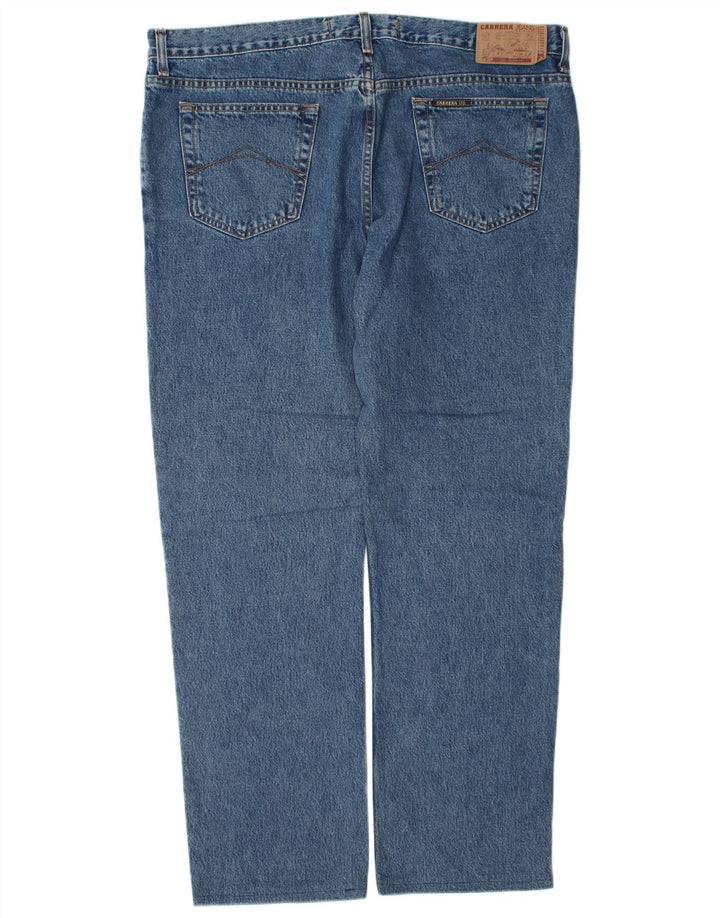 Carrera Jeans Rectos Para Hombre W42 L32 Algodón Azul