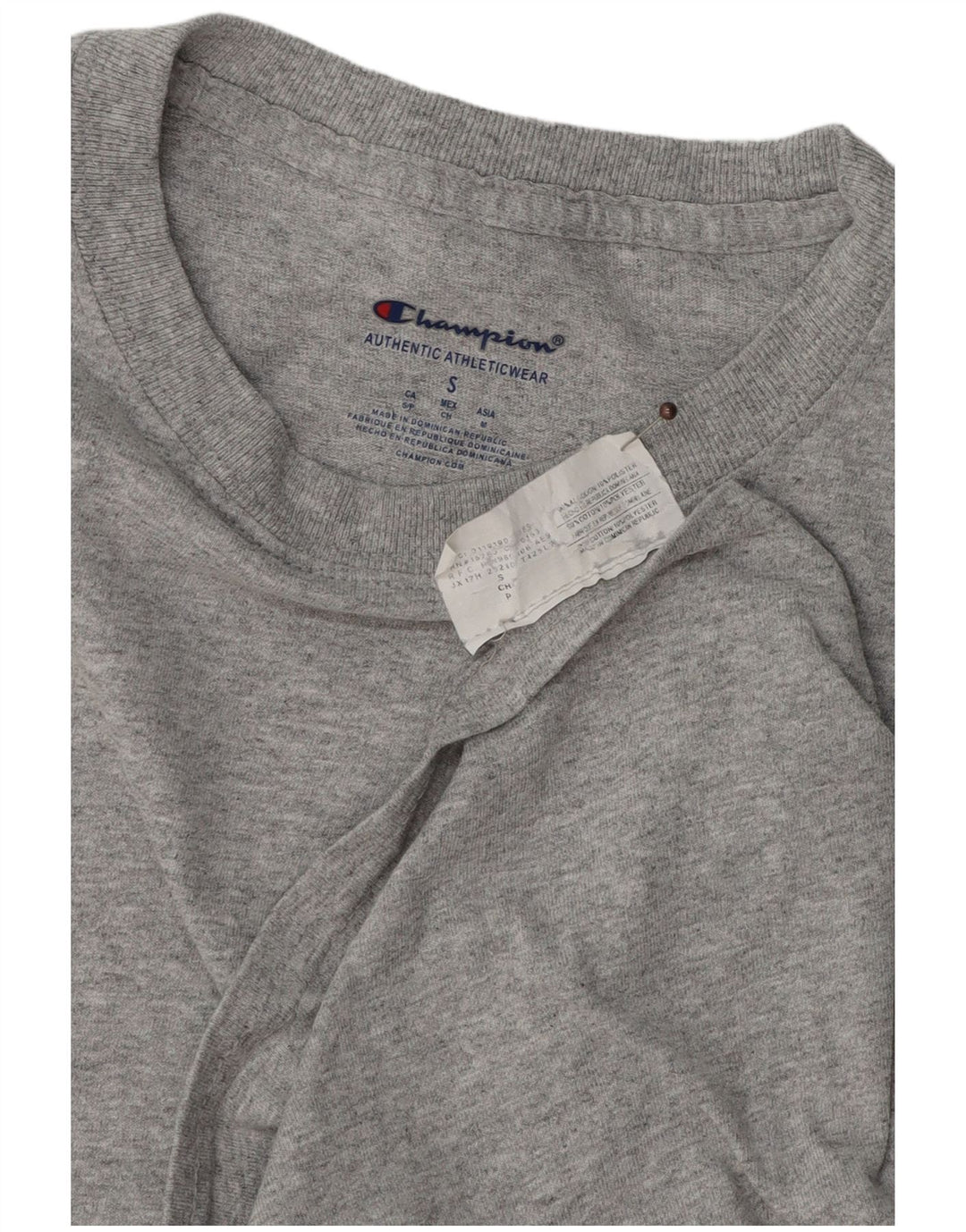 CHAMPION Mens T-Shirt Top Small Grey Cotton