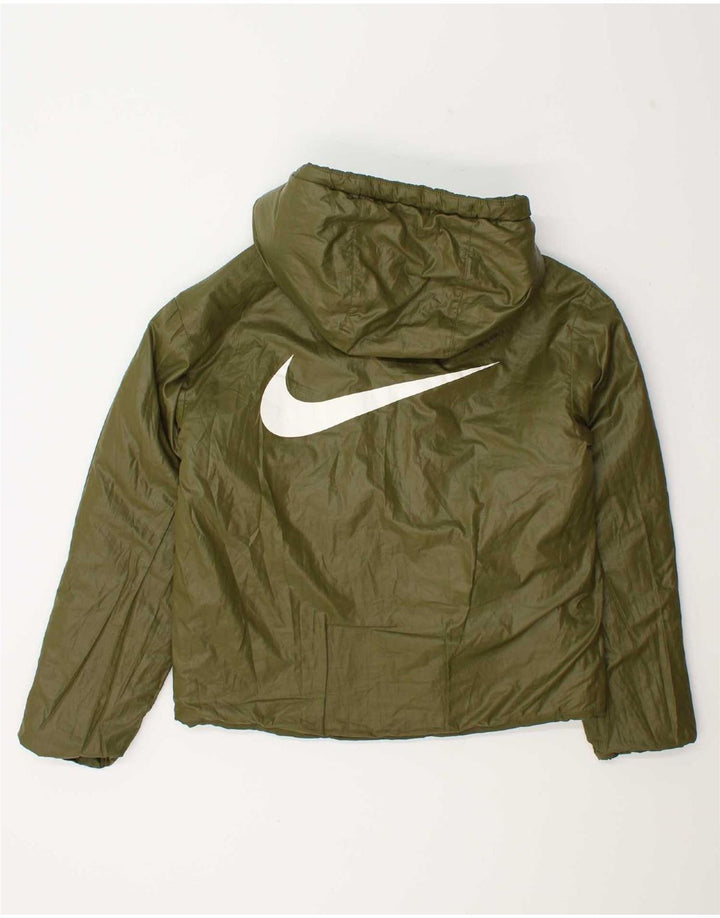 Nike Chaqueta reversible acolchada para mujer UK 40 Poliéster verde medio