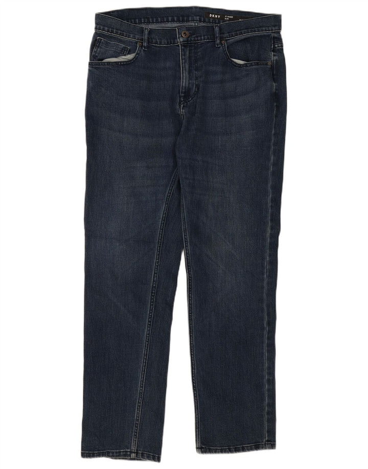 Vaqueros ajustados para hombre Dkny W34 L30 Algodón azul