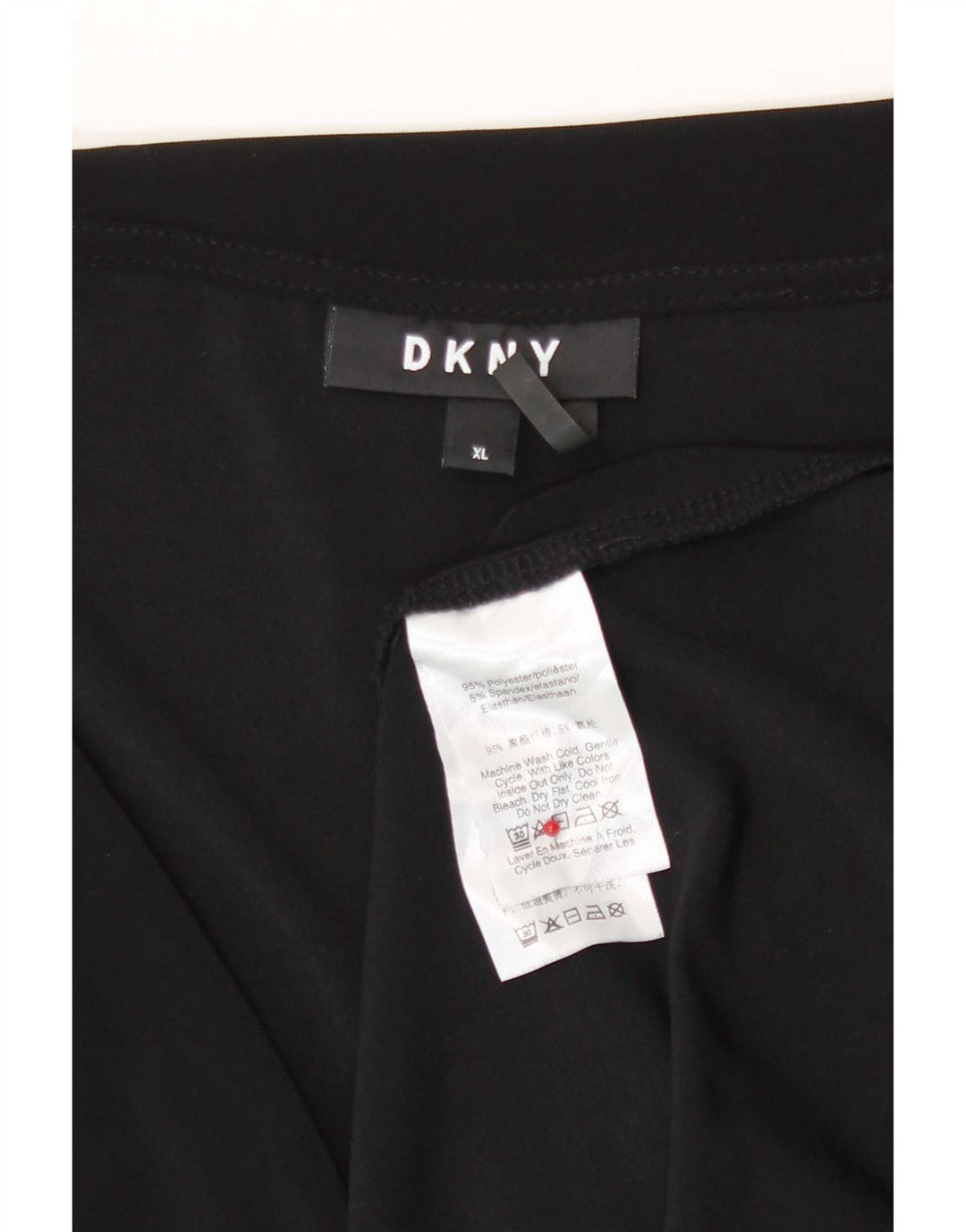 Blusa Dkny Mujer Top UK 40 XL Poliéster Negro