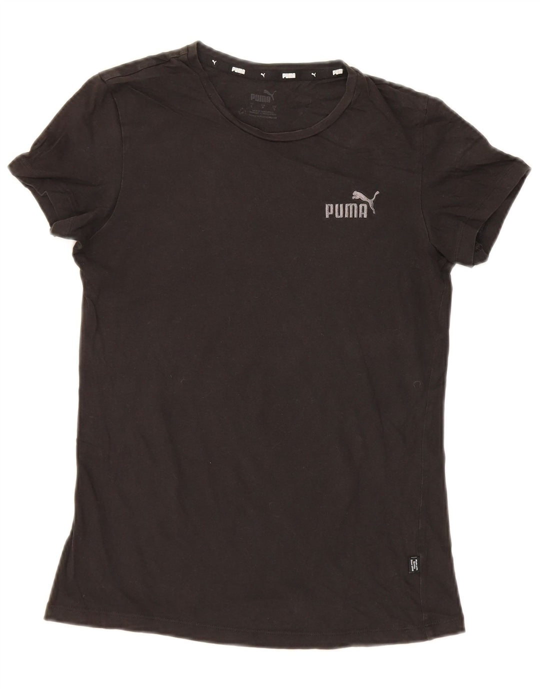 Puma Mujer Camiseta Top UK 10 Small Negro