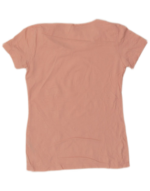 Kappa Camiseta para Mujer Top UK 42 Algodón Rosa Medio