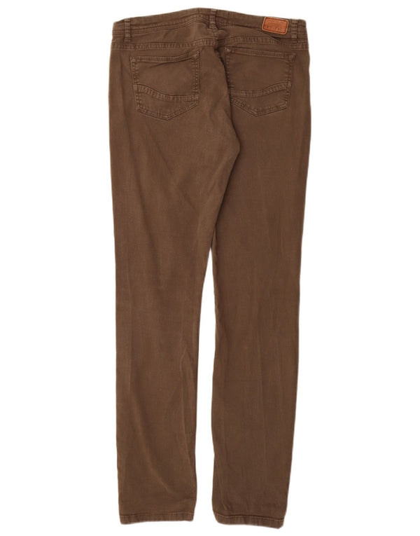 Vaqueros ajustados para mujer Fat Face UK 12 Medium W28 L30 Caqui Algodón