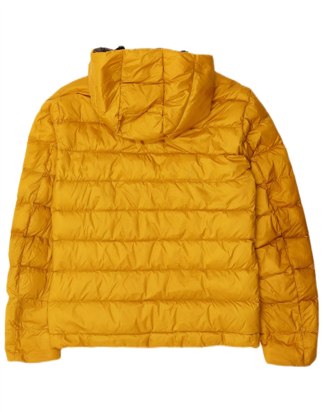 Blauer Chaqueta acolchada con capucha para hombre UK 36 Small Amarillo Poliamida