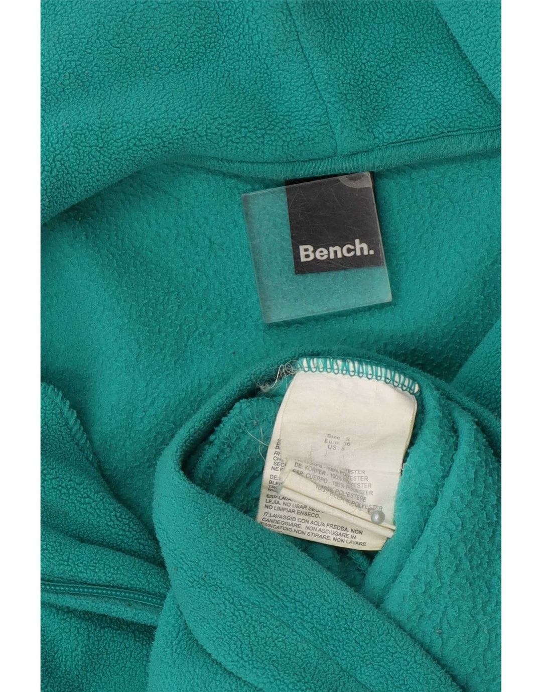 Chaqueta polar gráfica para mujer Bench UK 10 Small Poliéster verde