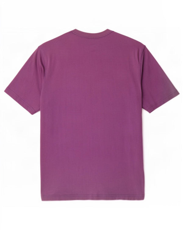 Adidas Hombre Camiseta Gráfica Top Medio Algodón Púrpura