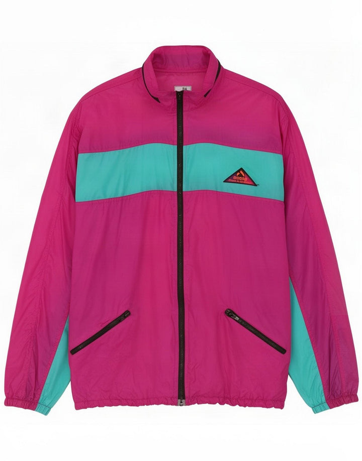 Chaqueta superior de chándal para hombre Aesse Small Pink Colourblock Polyamide