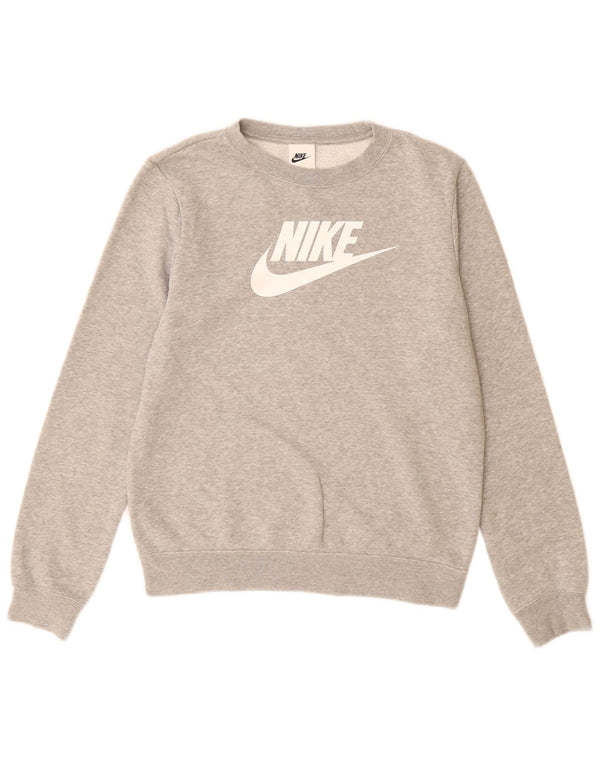 NIKE Mens Graphic Sweatshirt Jumper XS Grey
