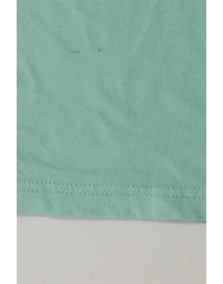 Tommy Hilfiger Camiseta gráfica para hombre Top XL Turquesa Algodón