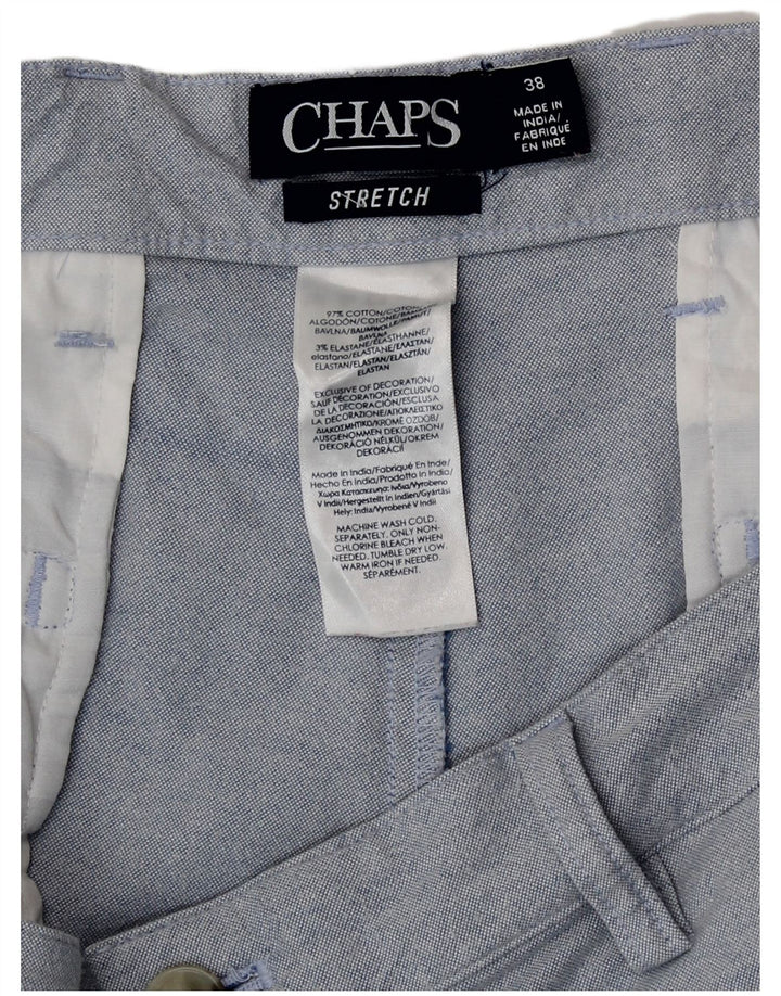 Chaps Pantalones cortos chinos para hombre W38 XL Algodón azul