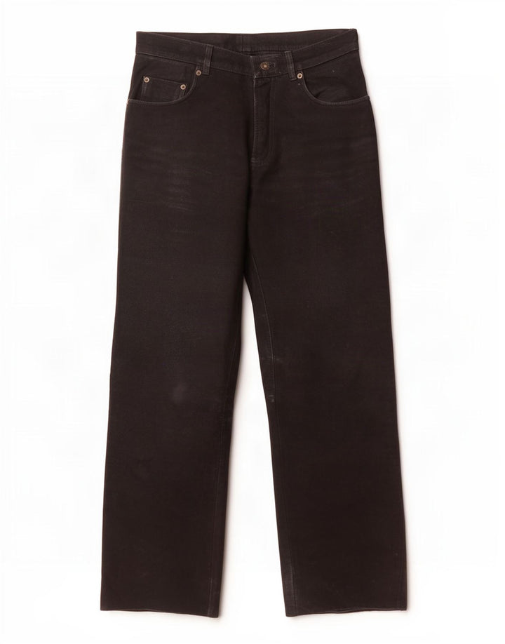Pantalones rectos para hombre Hard Leather Stuff W33 L30 Negro