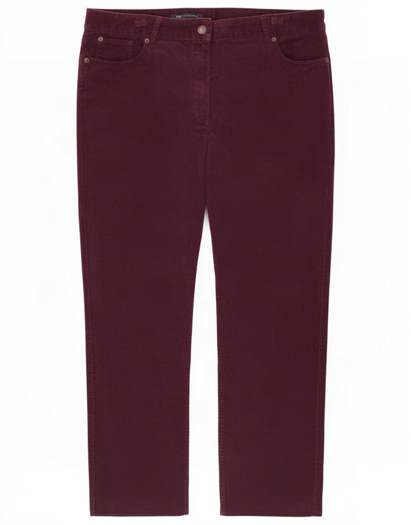 Marks & Spencer Pantalones cortos de pana para mujer UK 40 Large W36 L25 Granate