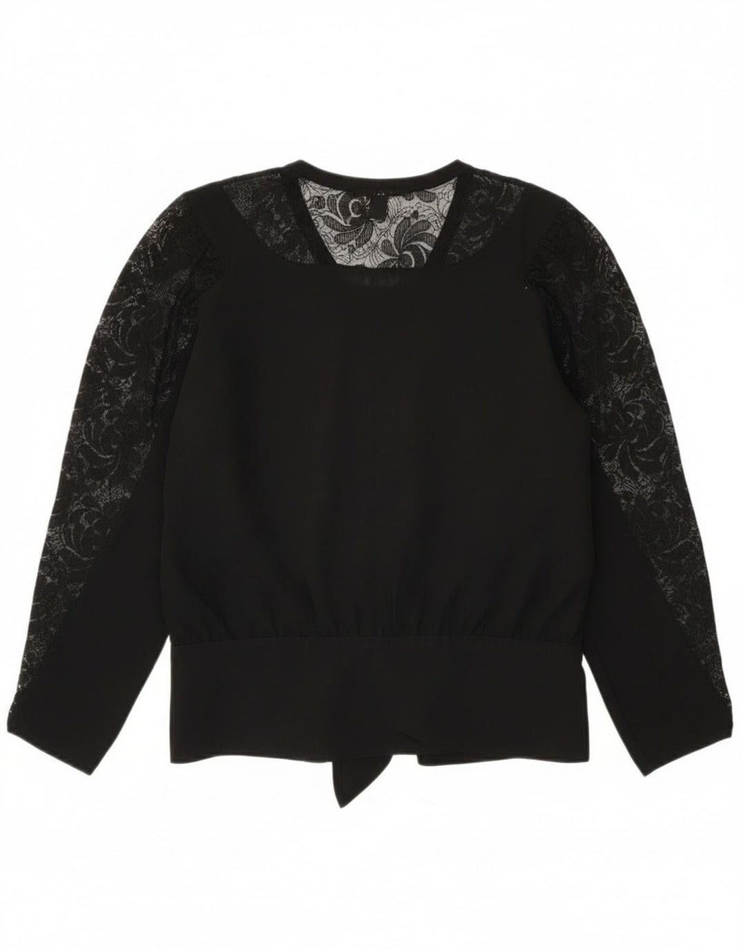 Superior Blusa de manga larga para mujer Top EU 40 Viscosa negra mediana