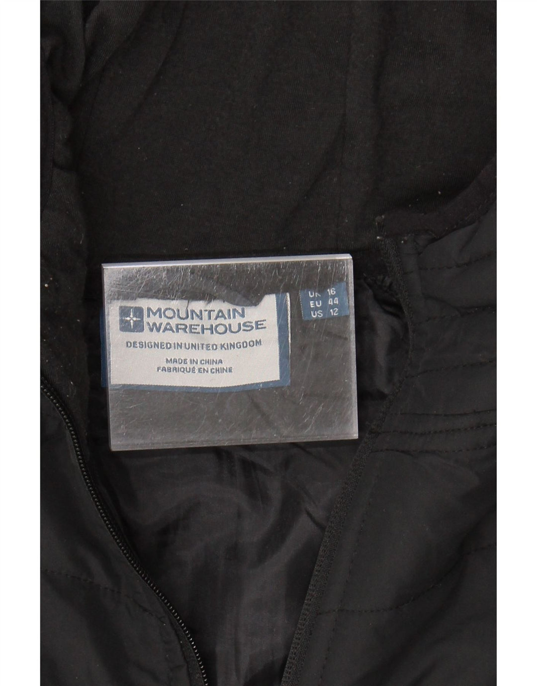 MOUNTAIN WAREHOUSE Womens Hooded Padded Jacket UK 16 Large  Black