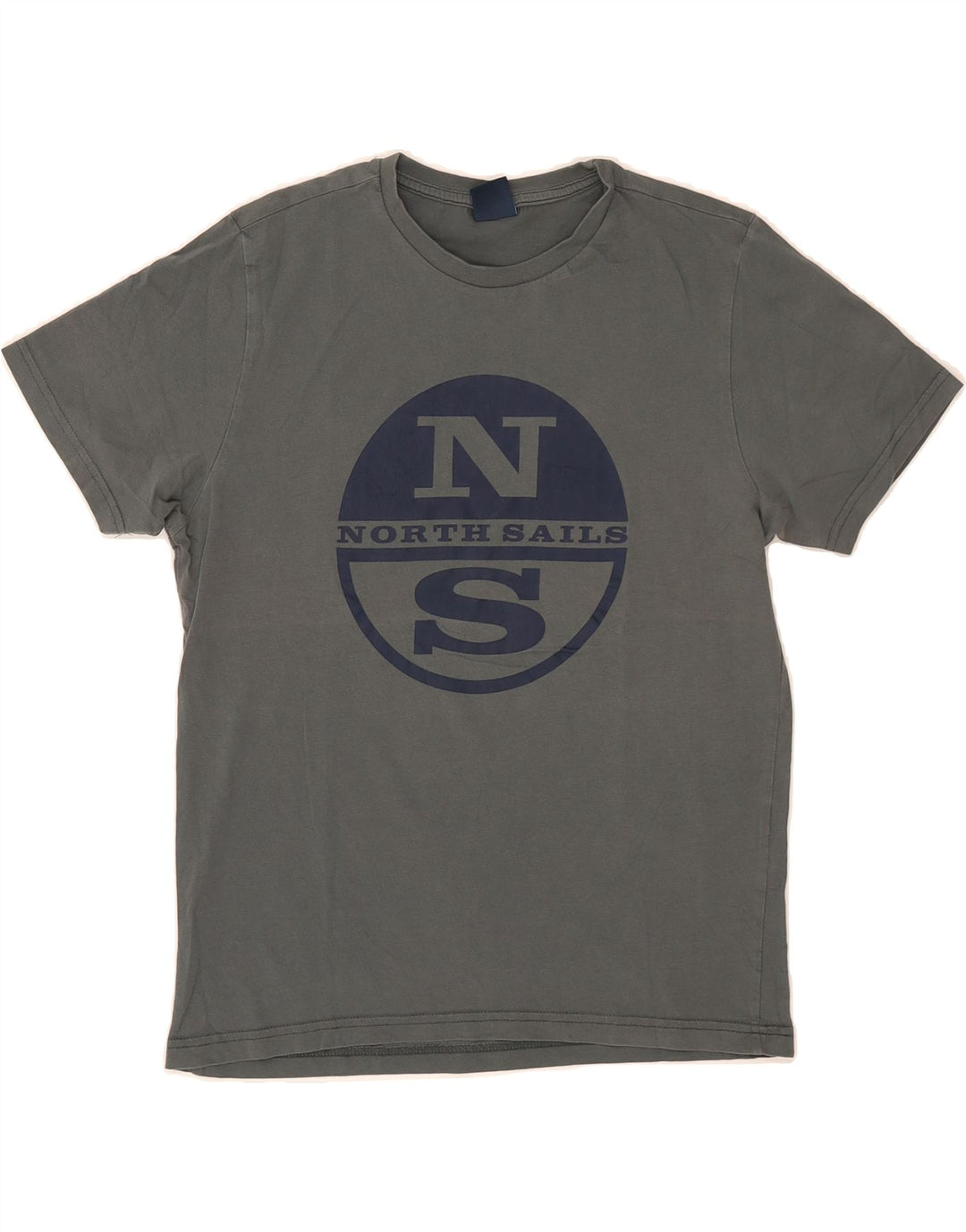 NORTH SAILS Mens Graphic T-Shirt Top XS Grey Cotton Vintage North Sails and Second-Hand North Sails from Messina Hembry 