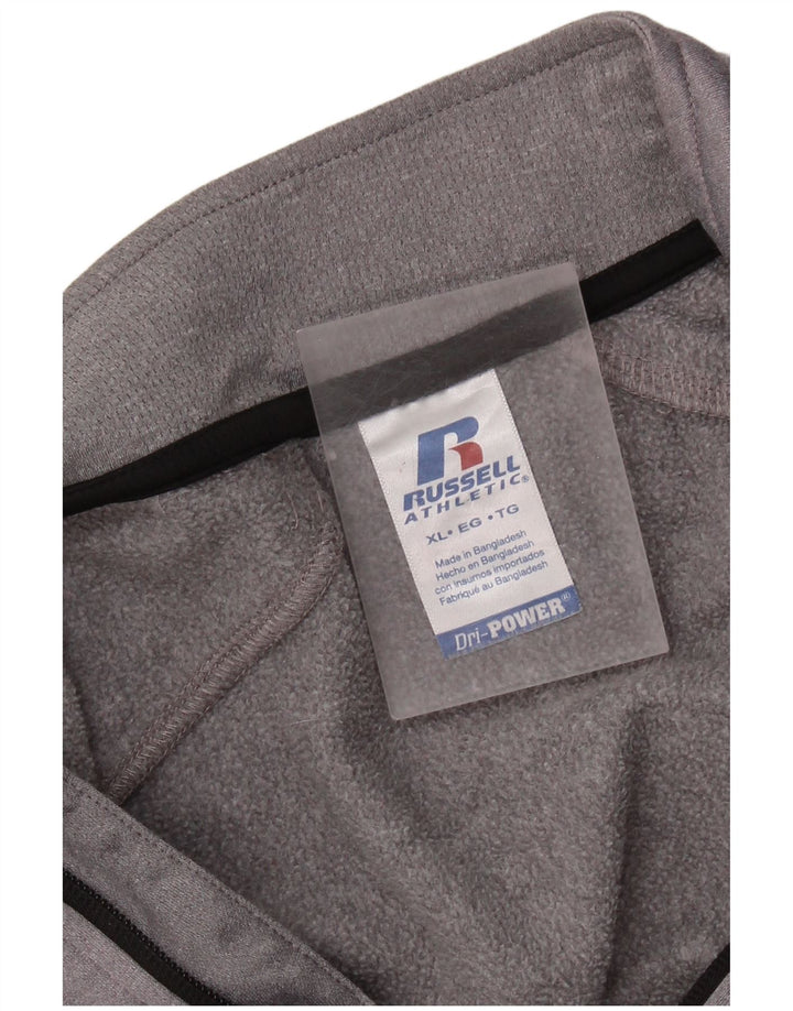 Russell Athletic - Sudadera con cremallera para hombre, talla XL, color gris