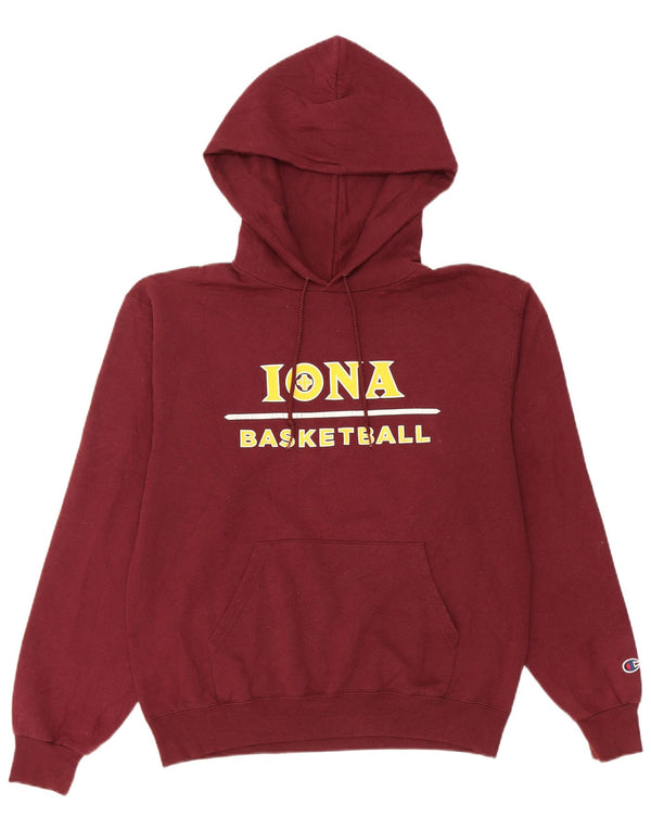 Champion Lona Basketball Graphic Sudadera con capucha para mujer UK 10 Small Borgoña