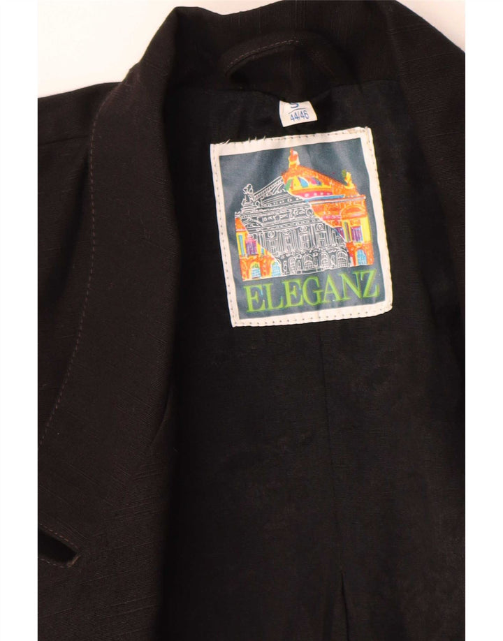 Vintage mujer chaqueta blazer de gran tamaño Reino Unido 10 pequeño negro
