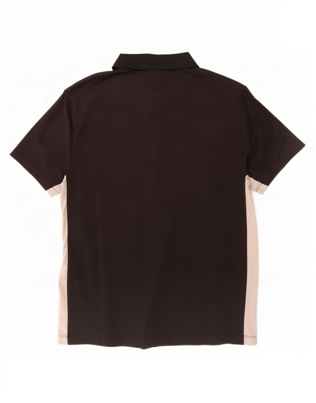 Nike Polo para hombre UK 42/44 Large Negro Colorblock Poliéster