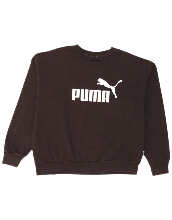 Puma Mujer Graphic Sudadera Jumper UK 18 XL Algodón Negro