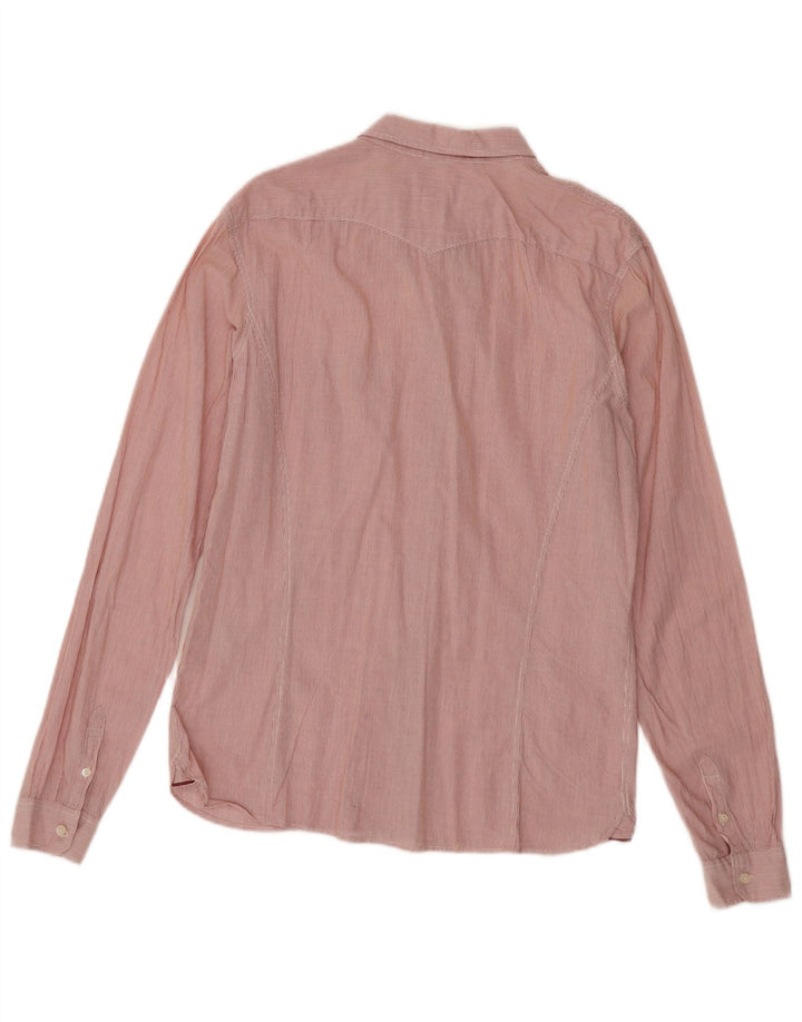 Levi's Camisa para mujer Reino Unido 46 Grande Algodón a rayas rojas