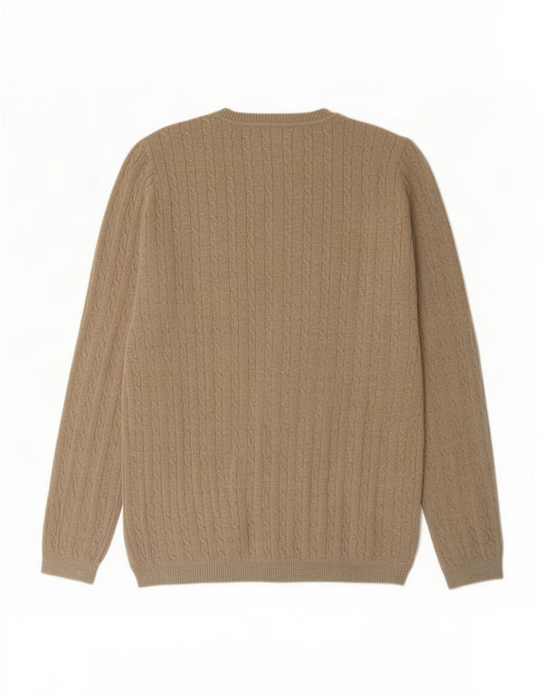 Asociación de Polo de EE. UU. Jersey con cuello en V para mujer UK 40 XL Beige
